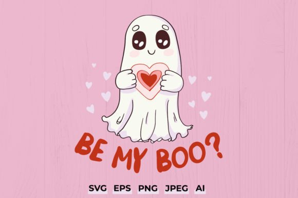 Be My Boo Valentine Retro SVG PNG