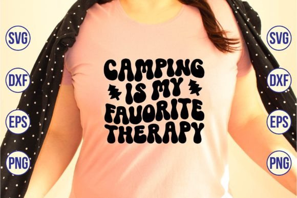 Camping Is My Favorite Therapy Retro SVG Review