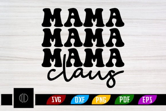 Mama Claus Retro Svg Design Review